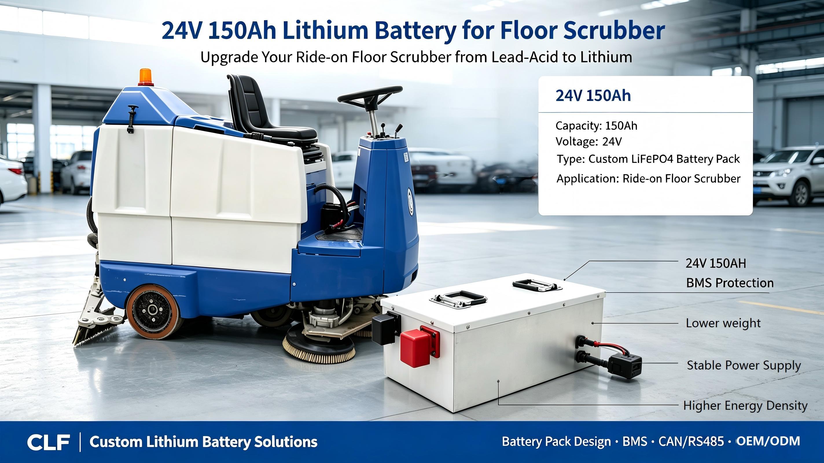 最新の会社の事例について 24V 150Ah Lithium Battery for Industrial Floor Scrubbers