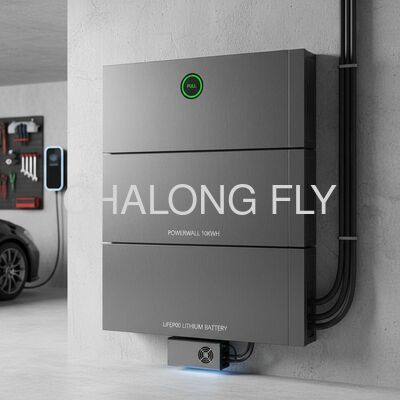 48V IP65 Waterproof LiFePO4 Lithium Battery Household Powerwall with 6000+ Cycle Life Energy Storage System