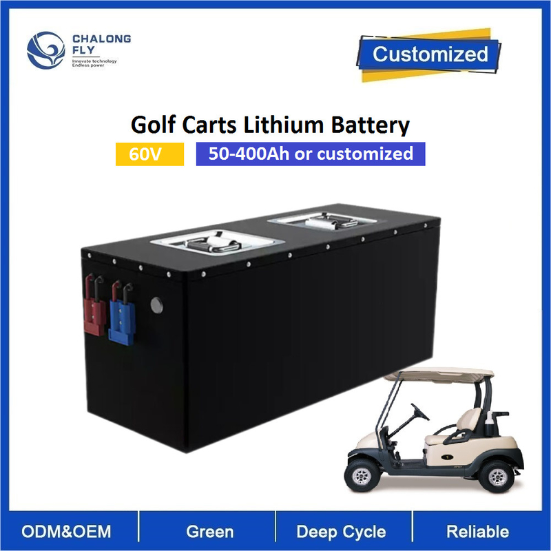 OEM 60V Lithium LiFePO4 OEM Power Battery Pack With Forklift AGV RGV Golf Cart Robot Motorcycles Scooter With 6000cycles