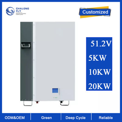 LiFePo4リチウム電池OEM ODM 51.2V 100AH 200AHの家の壁に取り付けられたSolar Energy貯蔵Lifepo4のリチウム電池