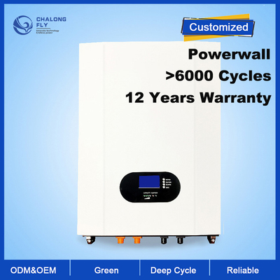 OEM ODM LiFePO4 リチウム電池 壁に装着されたホームバックアップ バッテリーパック 充電可能 5kwh 7kwh 10kwh リチウム電池パック