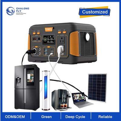 OEM ODM LiFePO4 リチウム電池 携帯太陽光発電所 USBタイプC DC AC出力 リチウム電池パック