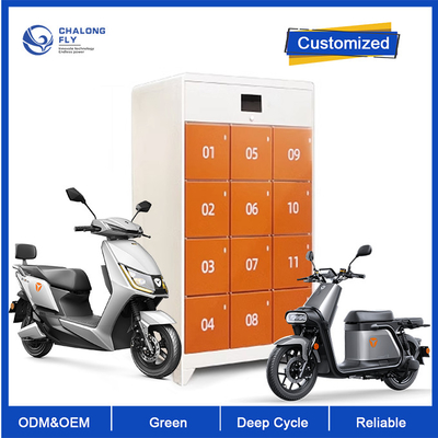 場所のキャビネットの速い充満カスタマイズされた電池を交換するOEM ODM LiFePO4のリチウムEbikeのスクーター電池