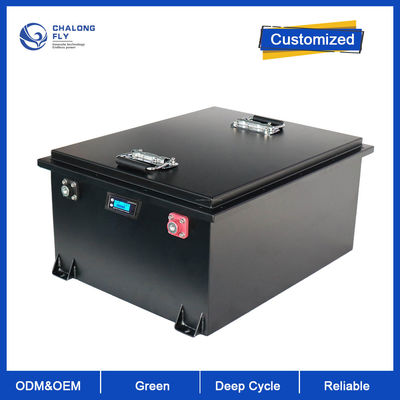 LiFePo4リチウム電池は48V 72V 100AH 200AH 400AHのゴルフ カート電池の再充電可能な電気フォークリフト電池をカスタマイズした