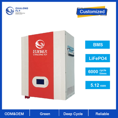 Lifepo4リチウム イオン電池のパックのPowerwall家の住宅のための壁に取り付けられた電池48V 100Ah 12V深い周期電池