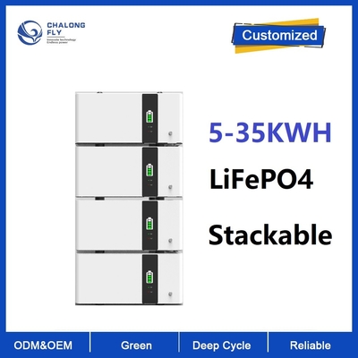 LiFePO4 Solar Energy貯蔵システム6000cyclesのための積み重ね可能な10kwhリチウム イオン電池のパック48v 200Ah 10KWH 15KWH 20KWH