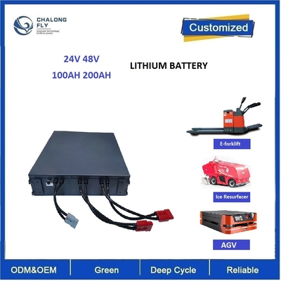 CLF 電動フォークリフト Lifepo4 リチウムバッテリーパック OEM 48V 200Ah 300Ah 50Ah AGV用