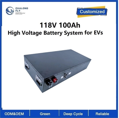 118V 100Ah BMS lifepo4のリチウム電池の電気オートバイ電池が付いている高圧電池システムLifepo4電池のパック