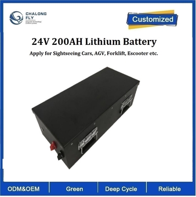 CLF OEM パワー リチウム アイアン LiFePO4 200Ah 24V リチウム バッテリー パック 観光車 AGVフォークリフト スクーター EV 車