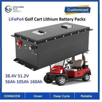 CLF OEM ODM リチャージ可能な LiFePo4 ゴルフカート リチウムバッテリーパック 38.4V 56Ah 105Ah 160Ah トラックフォークリフト バス 6000サイクル