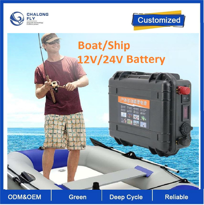 CLF 12V100AH OEM ODM リチウム電池 電動エンジン 攻撃ボートカヤック 24 ボルト 200 アンプ 海上推進電池