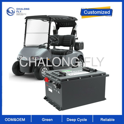 48V 150Ah LiFePO4 ゴルフカート バッテリー 6000+ サイクルとIP65 防水保護
