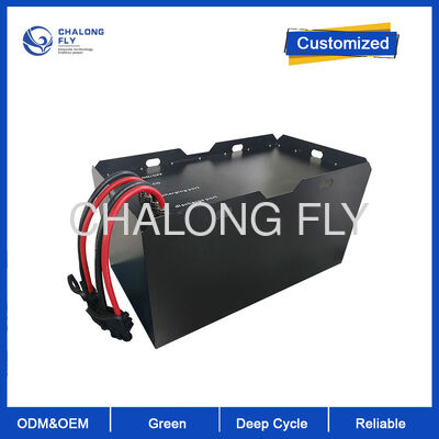 48V 300Ah フォークリフト LiFePO4 バッテリー 6000 ディープ サイクル 高エネルギー密度 15.3kWh IP65 トラクション パワー パック