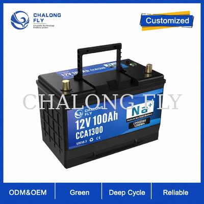 OEM 12V ナトリウムイオンスタートバッテリーシリーズ 60Ah 80Ah 100Ah 自動車交換用